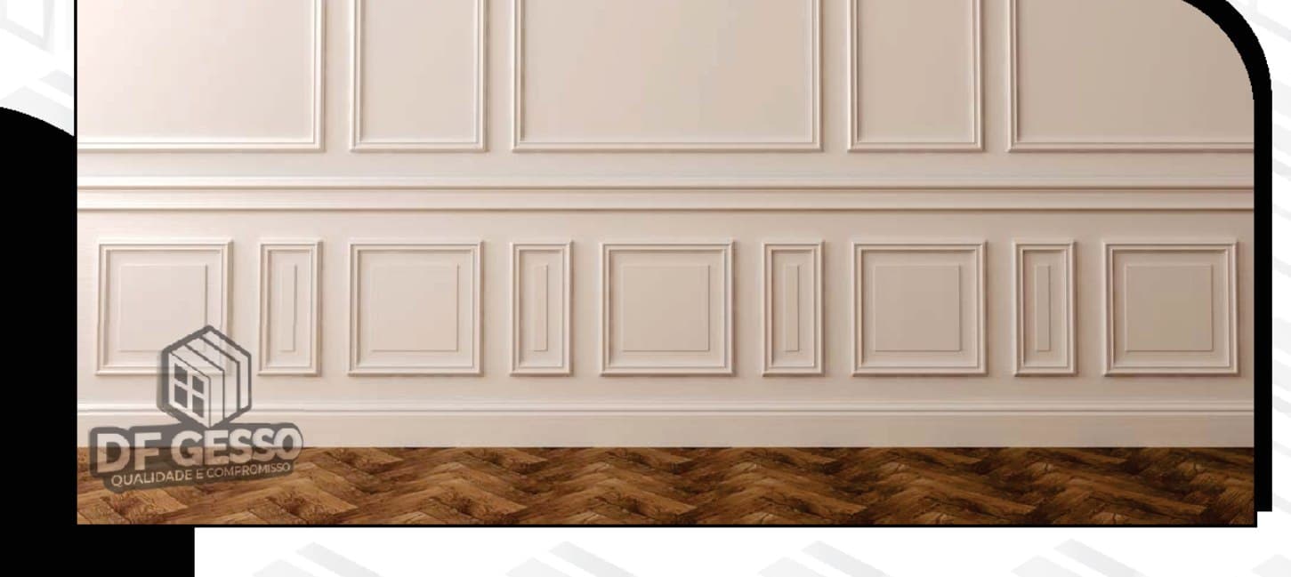 Textura do painel boiserie em close